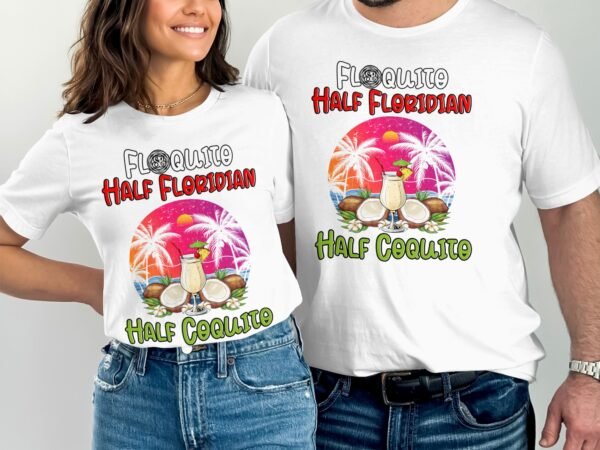 Tropisches Coquito Weihnachten T-Shirt, Traditionelles Kokosnuss Urlaubsgetränk Shirt, Festliches Puerto Rico Karibik Tee, Kokos Reisetop - Image 4