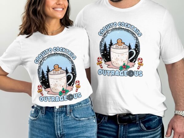 Tropisches Coquito Weihnachten T-Shirt, Traditionelles Kokosnuss Urlaubsgetränk Shirt, Festliches Puerto Rico Karibik Tee, Kokos Reisetop - Image 4