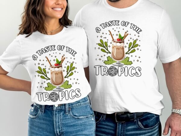Tropisches Coquito Weihnachten T-Shirt, Traditionelles Kokosnuss Urlaubsgetränk Shirt, Festliches Puerto Rico Karibik Tee, Kokos Reisetop - Image 4