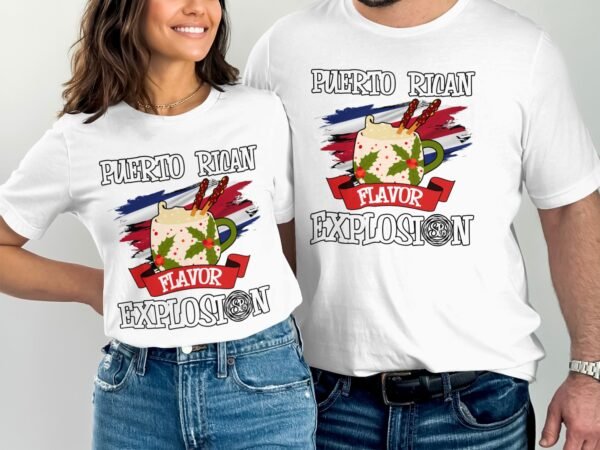 Tropisches Coquito Weihnachten T-Shirt, Traditionelles Kokosnuss Urlaubsgetränk Shirt, Festliches Puerto Rico Karibik Tee, Kokos Reisetop - Image 4