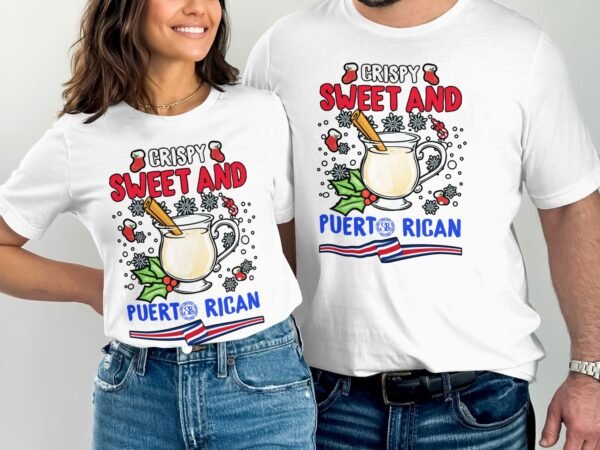 Tropisches Coquito Weihnachten T-Shirt, Traditionelles Kokosnuss Urlaubsgetränk Shirt, Festliches Puerto Rico Karibik Tee, Kokos Reisetop - Image 4