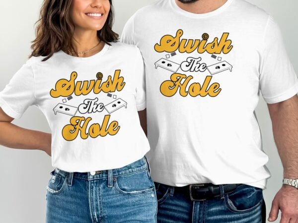 Cornhole Gartenspiel T-Shirt, Camping Freizeitspiel Shirt, Familien Sieger Outfit, Wurfsack Holzbrettspiel Tee, Sommer Outdoor-Spiel Champ - Image 4