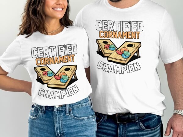 Cornhole Gartenspiel T-Shirt, Camping Freizeitspiel Shirt, Turniersieger Outfit, Wurfsack Holzbrettspiel Tee, Sommer Outdoor-Spiel Champ - Image 4
