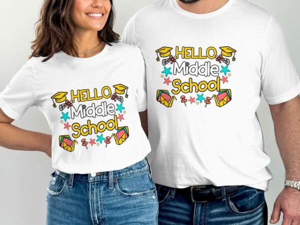 Schulabschluss T-Shirt Weiterführende Schule nach Sommerferien Shirt Lehrer Geschenk Grundschule Schulkind T-Shirts Klassenfahrt Schulbedarf - Image 4