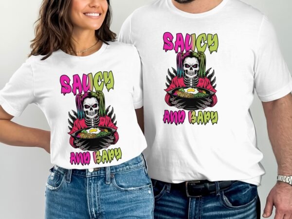 Anime Bibimbap Halloween T-Shirt, Koreanisches Essen Tee, Magisches Kostüm, Ramen MRE Zutaten Shirt, Wahnsinn Bowl Top, Gimbap Party - Image 4