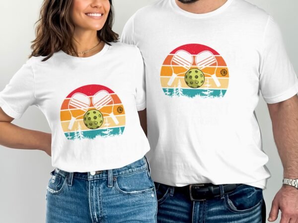 Retro Pickleball Motiv T-Shirt, Lustige Pickleball Spieler Geschenkidee, Vintage Pickleball Schläger Design T-Shirt Für Sportliebhaber - Image 4