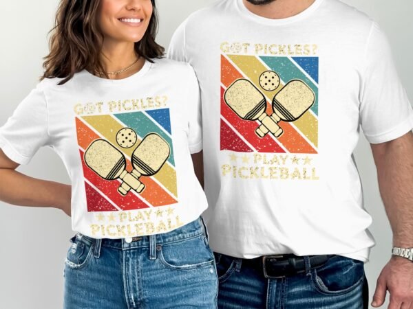 Retro Pickleball Spieler T-Shirt, Geschenk für Sportliebhaber, Vintage Schläger Motiv Fan Tee, Lustiges Outdoor-Aktivität Team Shirt - Image 4