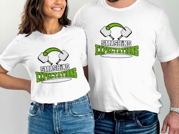 Pickleball Spieler T-Shirt, Geschenk für Sportliebhaber, Humorvolles Übertriff Erwartungen Motiv Tee, Lustiges Outdoor-Aktivität Team Shirt - Image 4