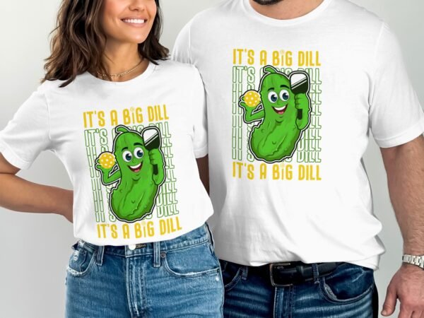 Pickleball Spieler T-Shirt, Geschenk für Sportliebhaber, Originelles Dill-Gurke Motiv Fan Tee, Lustiges Outdoor-Aktivität Sportler Shirt - Image 4