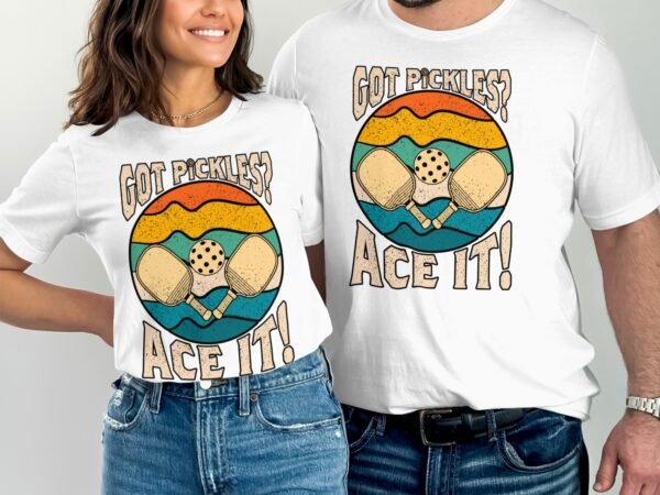 Retro Pickleball Spieler T-Shirt, Geschenk für Sportliebhaber, Vintage Pickleballschläger Fan Tee, Lustiges Outdoor-Aktivität Team Shirt - Image 4