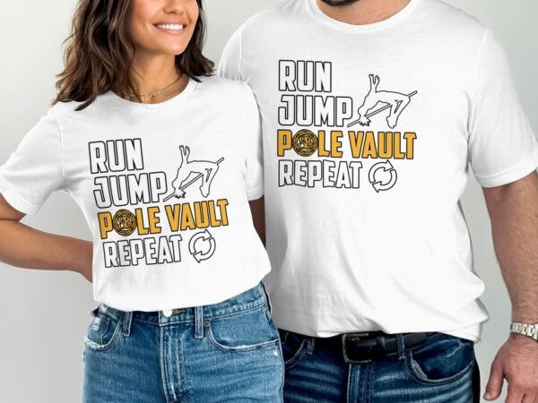 Lustiges Pole Vault Shirt, Laufsport Geschenk, Leichtathletik TShirt, Springen Hemd, Humorvolle Trainingskleidung, Sport TShirt - Image 4
