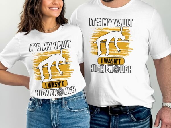 Lustiges T-Shirt fuer Sportler, Tolles Geschenk fuer Leichtathleten, Baumwoll T-Shirt mit Spruch, Hochsprung Grafik T-Shirt - Image 4