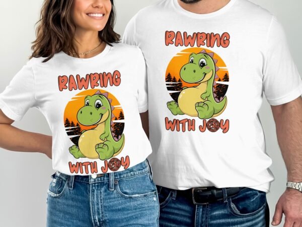 Umstandsmode T-Shirt Pregasaurus Werdende Eltern Baby Im Bauch Dino Motiv Schwangerschaftsoutfit Mama in Erwartung Schwangerschaft Shirt - Image 4