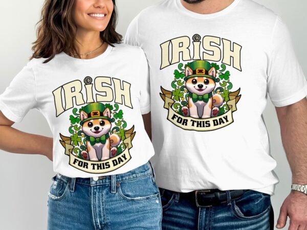 Irish Shiba Inu Lustige Hund Katze T-Shirt, St. Patricks Day Tier T-Shirt, Lustiger Cartoon Shiba Inu T-Shirt, Geschenkidee - Image 4