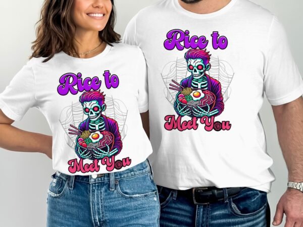Anime Bibimbap Halloween T-Shirt, Koreanisches Essen Tee, Magisches Kostüm, Ramen MRE Zutaten Shirt, Wahnsinn Bowl Top, Gimbap Party - Image 4
