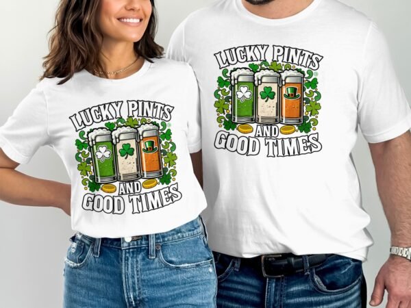 Lustige Bier T-Shirt, St Patrick's Day Shirt, Irland Feier Tshirt, Kleeblatt Pints Tee, Good Times Hemd, Bierliebhaber Geschenk - Image 4
