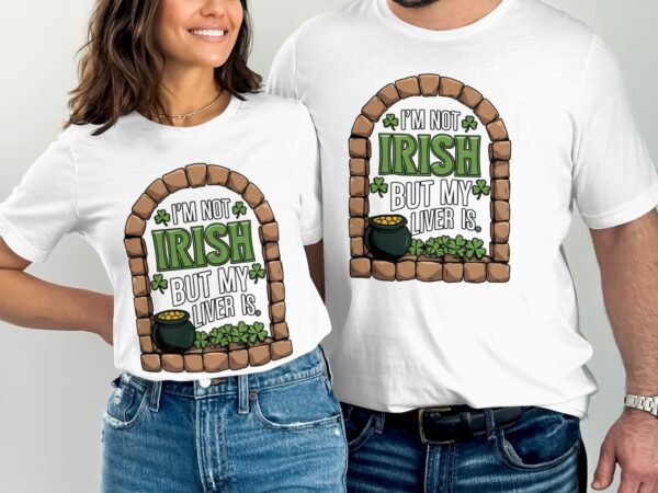 Lustiges irisches T-Shirt, Irland humorvoller Spruch, St. Patricks Day Geschenk, witzige Liver Grafik, irische Feiertag Kleidung - Image 4