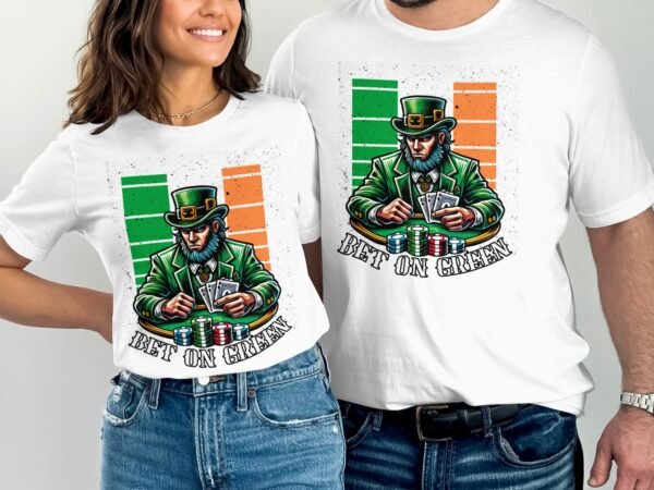 Lustiges St. Patrick's Day T-Shirt, Poker Casino Hemd, Poker Karten Irland, Glücklicher Kobold T-Shirt, Lustiges Casino Geschenk - Image 4