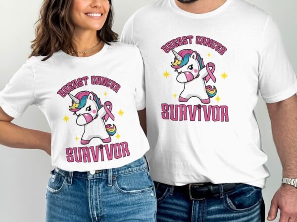Kampf Stärke Hoffnung Brustkrebs Bewusstsein T-Shirt, Vorsorgeuntersuchung Gesundheit Tee, Hilfe Symbol der Solidarität Pinke Schleife Top - Image 4
