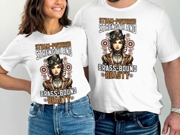 Vintage Futuristisches Steampunk T-Shirt, Retro Fantasiewelt Kostüm, Retro Dampfantrieb Shirt, Industriell Viktorianisches Top, Zahnrad Tee - Image 4