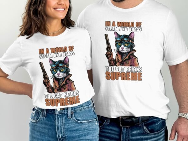 Vintage Futuristisches Steampunk T-Shirt, Retro Fantasiewelt Kostüm, Retro Dampfantrieb Shirt, Industriell Viktorianisches Top, Zahnrad Tee - Image 4