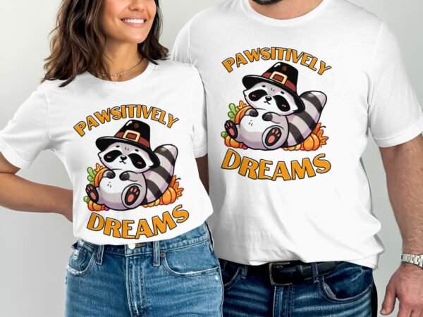 Herbstliches Erntedankfest T-Shirt, Traditionell Amerika Kanada Top, Lustiges Feiertags Haustier Motiv Shirt, Festliches Verkleidung Tee - Image 4