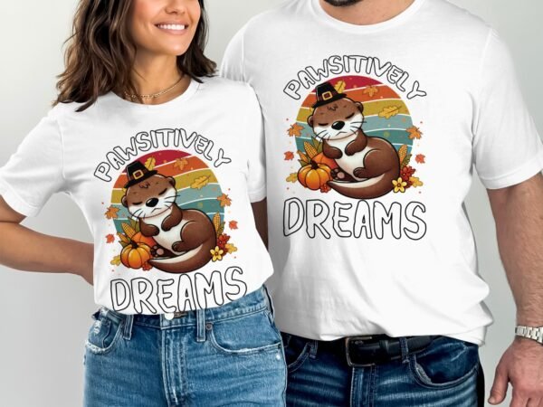 Herbstliches Erntedankfest T-Shirt, Traditionell Amerika Kanada Top, Lustiges Feiertags Haustier Motiv Shirt, Festliches Verkleidung Tee - Image 4