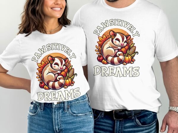 Herbstliches Erntedankfest T-Shirt, Traditionell Amerika Kanada Top, Lustiges Feiertags Haustier Motiv Shirt, Festliches Verkleidung Tee - Image 4