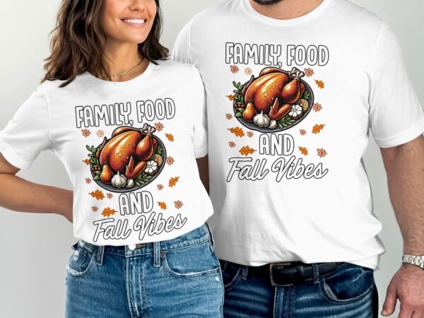 Herbstliches Erntedankfest T-Shirt, Traditionell Amerika Kanada Abendessen Top, Lustiges Truthahn Shirt, Festliches Geflügel Kürbis Tee - Image 4