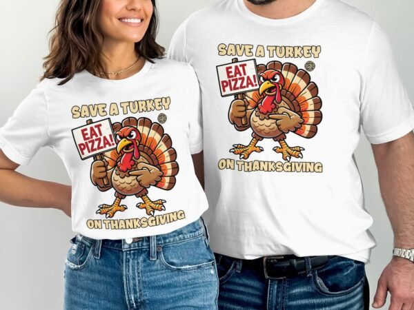 Herbstliches Erntedankfest T-Shirt, Traditionell Amerika Kanada Abendessen Top, Lustiges Truthahn Shirt, Festliches Geflügel Kürbis Tee - Image 4
