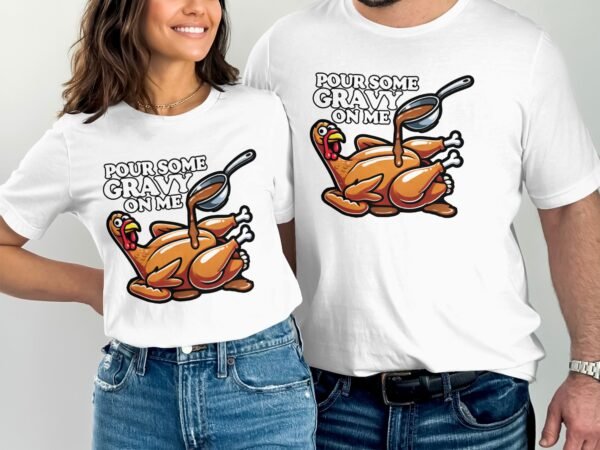 Herbstliches Erntedankfest T-Shirt, Traditionell Amerika Kanada Abendessen Top, Lustiges Truthahn Shirt, Festliches Geflügel Kürbis Tee - Image 4