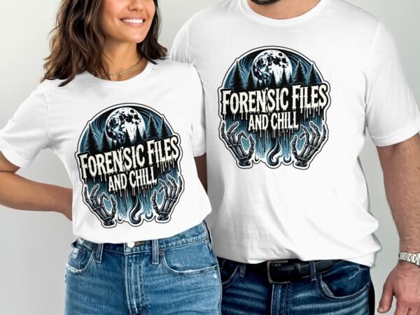 Kriminalfall True Crime T-Shirt, Mystische Horror Geschichten für Krimi Fans Tee, Rätsel Verdächtiger Detektiv Top, Joker Ermittlungen Shirt - Image 4
