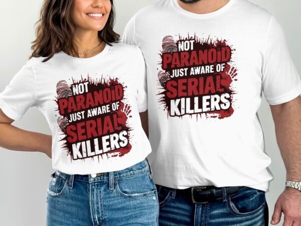 Kriminalfall True Crime T-Shirt, Paranoide Horror Geschichten für Krimifans Tee, Abenteuerliebhaber Verbrecher Top, Motiv Ermittlungen Shirt - Image 4