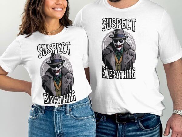 Kriminalfall True Crime T-Shirt, Mystische Horror Geschichten für Krimi Fans Tee, Rätsel Verdächtiger Detektiv Top, Joker Ermittlungen Shirt - Image 4