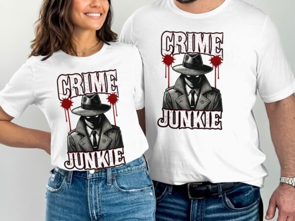 Kriminalfälle Mörder True Crime T-Shirt, Mystische Horror Geschichten für Krimi Fans Tee, Rätsel Junkie Verbrecher Top, Ermittlungen Shirt - Image 4
