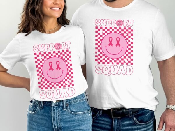 Kampf Stärke Hoffnung Brustkrebs Bewusstsein T-Shirt, Vorsorgeuntersuchung Gesundheit Tee, Hilfe Symbol der Solidarität Pinke Schleife Top - Image 4