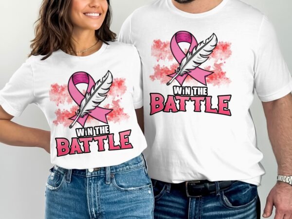 Kampf Stärke Hoffnung Brustkrebs Bewusstsein T-Shirt, Vorsorgeuntersuchung Gesundheit Tee, Hilfe Symbol der Solidarität Pinke Schleife Top - Image 4