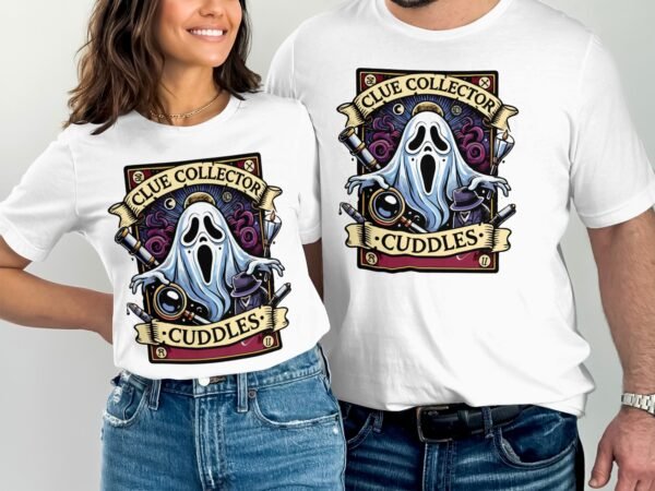 Kriminalfälle Tarot Karten T-Shirt, Mystische Tarotkarten für Krimi Fans Tee, Esoterik Kartenlegen Detektiv Top, Tarotdeck Wahrsager Shirt - Image 4