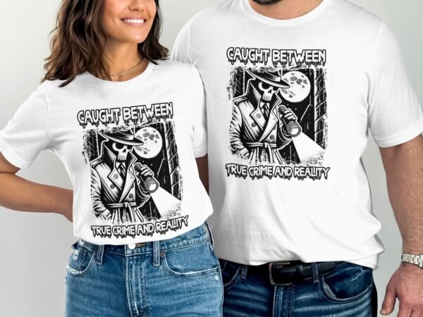 Kriminalfälle True Crime T-Shirt, Mystische Horror Geschichten für Krimi Fans Tee, Rätsel Geheimnisvoll Verbrecher Top, Ermittlungen Shirt - Image 4