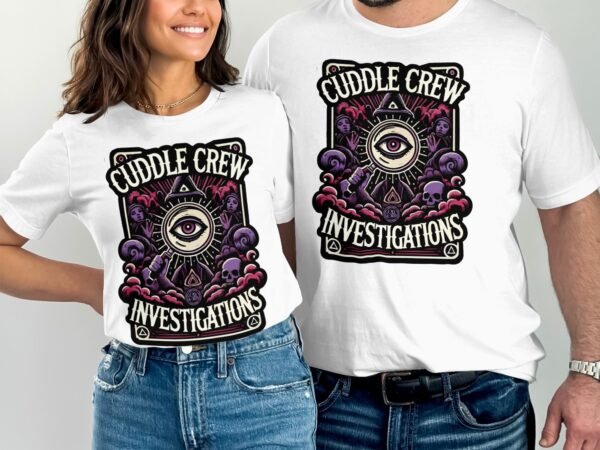 Kriminalfälle Tarot Karten T-Shirt, Mystische Tarotkarten für Krimi Fans Tee, Esoterik Kartenlegen Detektiv Top, Tarotdeck Wahrsager Shirt - Image 4