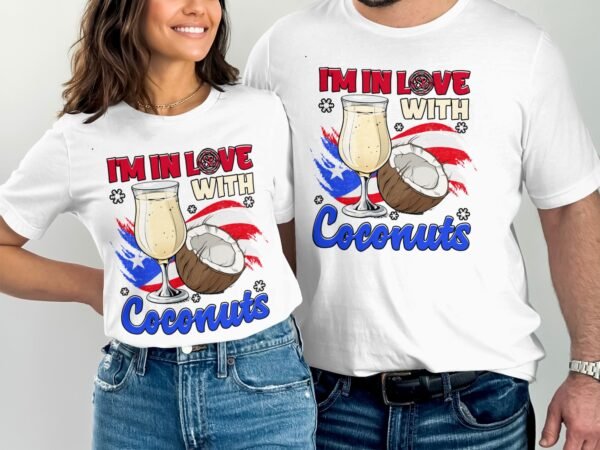 Tropisches Coquito Weihnachten T-Shirt, Traditionelles Kokosnuss Urlaubsgetränk Shirt, Festliches Puerto Rico Karibik Tee, Kokos Reisetop - Image 4