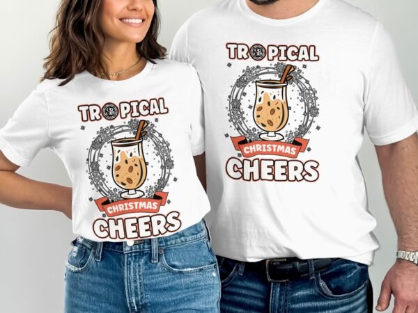 Tropisches Coquito Weihnachten T-Shirt, Traditionelles Kokosnuss Urlaubsgetränk Shirt, Festliches Puerto Rico Karibik Tee, Kokos Reisetop - Image 4