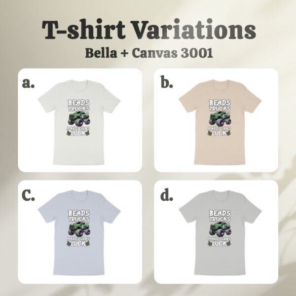 Lustige St. Patrick's Day T-Shirt, Mardi Gras und St. Patrick's Day, Beads Trucks Mardi Gras Luck T-Shirt, perfekte Party Kleidung - Image 8