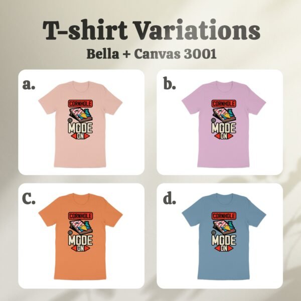 Cornhole Modus An Gartenspiel T-Shirt, Camping Freizeitspiel Shirt, Turniersieger Outfit, Wurfsack Holzbrettspiel Tee, Sommer Outdoor-Spiel - Image 7