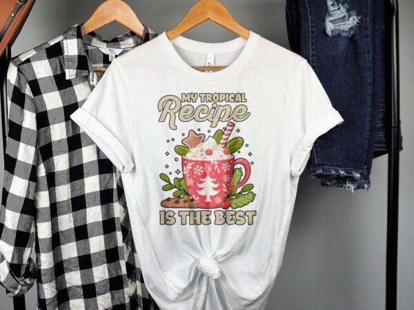 Tropisches Coquito Weihnachten T-Shirt, Traditionelles Kokosnuss Urlaubsgetränk Shirt, Festliches Puerto Rico Karibik Tee, Kokos Reisetop - Image 2