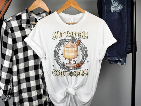Tropisches Coquito Weihnachten T-Shirt, Traditionelles Kokosnuss Urlaubsgetränk Shirt, Festliches Puerto Rico Karibik Tee, Kokos Reisetop - Image 2