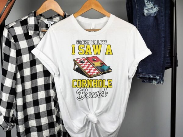 Cornhole Gartenspiel T-Shirt, Camping Freizeitspiel Shirt, Familien Sieger Outfit, Wurfsack Holzbrettspiel Tee, Sommer Outdoor-Spiel Champ - Image 2