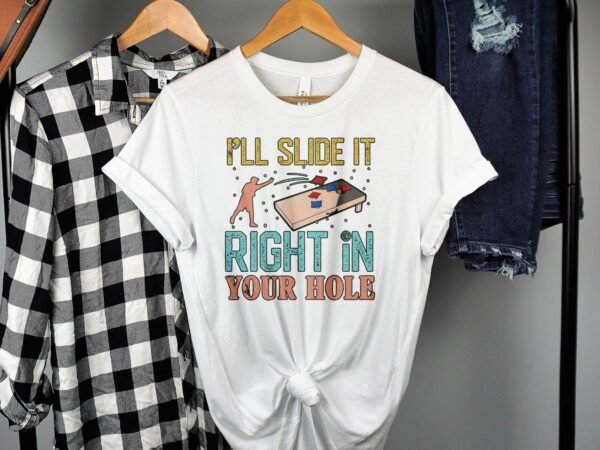 Cornhole Gartenspiel T-Shirt, Camping Freizeitspiel Shirt, Familien Sieger Outfit, Wurfsack Holzbrettspiel Tee, Sommer Outdoor-Spiel Champ - Image 2