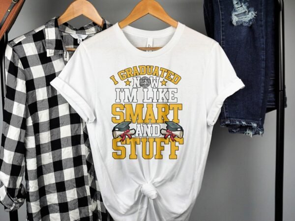 Abschlussgeschenk Schulabschluss T-Shirt für Absolventen Abitur Abschlussfeier Schulabschluss Shirt Doktorhut Student Bachelor Master - Image 2