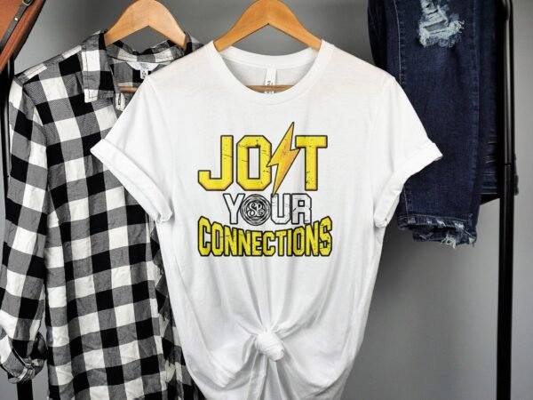 Motivational Graphic T-Shirt, Jolt Your Connections Tee, Inspiring Design Shirt, Electric Theme Top, Casual Wear, Unisex Fashion - Image 2